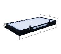 Pollen Cabin Air Filter element LA382 / 70381705 Replaces Cf9934 by Mahle