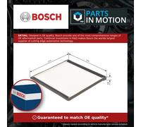 Pollen / Cabin Filter fits PEUGEOT PARTNER 96 to 15 Bosch E146001 6441EG 6441H7