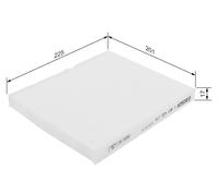 BOSCH 1 987 432 170 Pollen filter