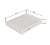 Bosch Car Cabin Filter M5066 - 1987435066