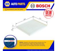 Bosch M2188 Standard Cabin Filter, Replacement Filter - Filters Pollen and Dust for Cleaner Air Inside the Vehicle