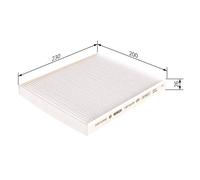 Bosch M2251 - Cabin Filter Standard