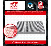 Pollen / Cabin Filter fits AUDI A6 C8 2.0 3.0 2.0D 3.0D 2018 on 4M0819439A Febi