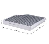 Pollen / Cabin Filter fits BENTLEY MULSANNE 3Y 6.8 09 to 20 Mahle 4H0819439 New