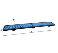Pollen / Cabin Filter fits BMW 120D 2.0D 04 to 13 Mahle 64316925982 64316962549