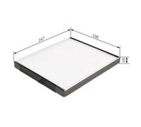 Pollen / Cabin Filter fits CHEVROLET AVEO T200 1.4 03 to 06 Bosch 96962173 New