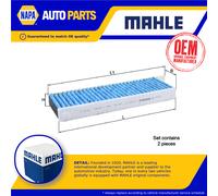 Pollen / Cabin Filter fits CITROEN DISPATCH 1.5D 1.6D 2.0D 2016 on Mahle Quality