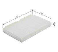 BOSCH 1 987 432 079 Pollen filter