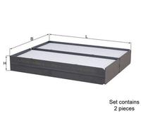 Pollen / Cabin Filter fits HYUNDAI SANTA FE Mk1 2.0D 03 to 06 D4EA Mahle Quality