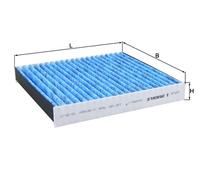 Pollen / Cabin Filter fits ISUZU D-MAX Mk2, Mk3 1.9D 2017 on Mahle 8981394280