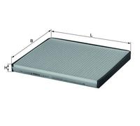 Pollen / Cabin Filter fits KIA SELTOS 1.6 2019 on G4FG Mahle 087901E000A Quality