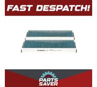 2x BOSCH 0 986 628 505 Cabin Air Filter Fits Audi A6 Allroad 2.7 TDI quattro