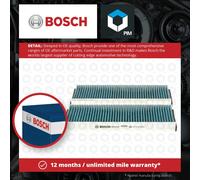 2x BOSCH 0 986 628 505 Cabin Air Filter Fits Audi A6 Allroad 2.7 TDI quattro