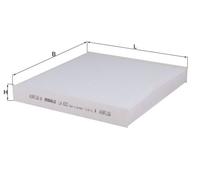 Pollen / Cabin Filter fits MAZDA B-SERIES UN 2.5D 02 to 06 WLE7 Mahle UCY061P11