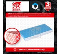 Pollen / Cabin Filter fits MERCEDES A-CLASS E-CELL W169 10 to 12 EM780.992 Febi