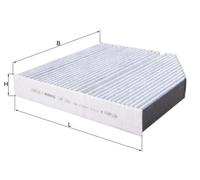Pollen / Cabin Filter fits MERCEDES C200 1.5 2.0 1.6D 2013 on Mahle 1678350400
