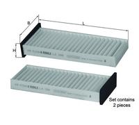 Pollen / Cabin Filter fits MITSUBISHI SPACE STAR 1.3 1.6 1.8 1.9D 98 to 04 Mahle