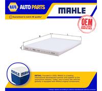Pollen / Cabin Filter fits NISSAN NAVARA D40 2.5D 2006 on YD25DDTi Mahle Quality