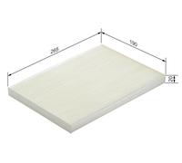 Bosch Car Cabin Filter M2238 - 1987432238