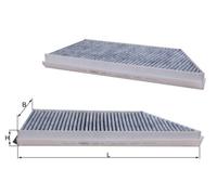 Pollen / Cabin Filter fits PEUGEOT 206 2D 1.6 1998 on Mahle 002435 002436 6447PE