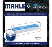 Pollen / Cabin Filter fits PEUGEOT PARTNER K9 LHD Only 2008 on Mahle 1616959180