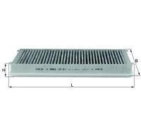 MAHLE LAK 32/1 Interior Cabin Air Filter - Carbon Activated Pollen Filter - with odor protection - Car