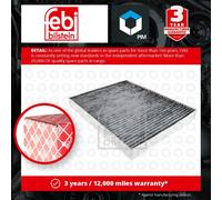 Pollen / Cabin Filter fits PORSCHE CAYENNE 9PA 02 to 10 95557221910 Febi Quality