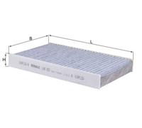 Pollen / Cabin Filter fits RENAULT FLUENCE L3 1.5D 2010 on Mahle 272772100R New