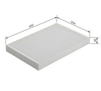 Bosch Car Cabin Filter M2071 - 1987432071