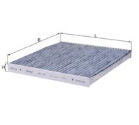 Pollen / Cabin Filter fits TOYOTA COROLLA VERSO 1.8 01 to 09 1ZZ-FE Mahle New