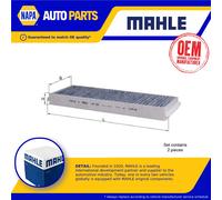 Pollen / Cabin Filter fits TOYOTA LAND CRUISER J2 4.5D 2007 on 1VD-FTV Mahle New