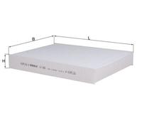 Pollen / Cabin Filter LA686 Mahle 0006000620028 6000620028 2727900Q0B 272778980R