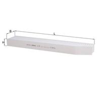 Pollen / Cabin Filter LA897 Mahle 05013595AA 05013595AB 5013595AA 5013595AB New