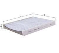 Pollen / Cabin Filter LAK816 Mahle 2Q0819653 72486637 LA8163 LAO816 Quality New