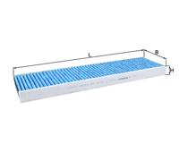 Pollen / Cabin Filter LAO171 Mahle 1496711 1497542 1497544 3422665 64113422665