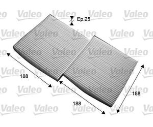 Pollen Cabin Interior Air Filters x2 VALEO Fits BMW X3 F25 2010-