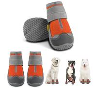 Pollen Dog Shoes, Set of 4 Waterproof Dog Boots for Injured Paws Breathable Dog Shoes with Reflective Straps, Anti-Slip Sole Paw Protection Dog Walking Boots for Small Medium Large Dogs Outdoor,Size 6