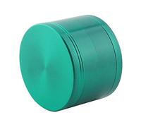Pollen Grinder | Ø 40mm Stainless Steel Grinder | Grinder with Magnetic lid | Spice Herbs Spices Herb | Pollen Scraper | Does not Stick | Nylon Ring (Color : Green)