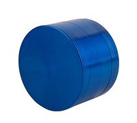 Pollen Grinder | Ø 40mm Stainless Steel Grinder | Grinder with Magnetic lid | Spice Herbs Spices Herb | Pollen Scraper | Does not Stick | Nylon Ring (Color : Blue)