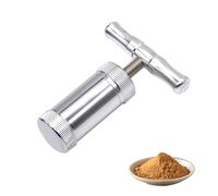 Pollen Press Portable Pollen Press Removable Pollen Press Pepper Pollen Press Vanilla Pollen Press Manual Pollen Press Made of Aluminium Alloy for Herbs Apices Pollen Pepper (Silver)