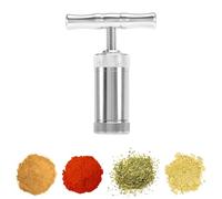 Pollen Press T-Handle Rosin Press Evaporator Herb Press Stainless Steel Pollen Compressor Pollen Shaker T Press for Herbs Spices Garlic Pepper Salt Pollen Press Tool