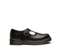 Polley Buckle Leather Sandals Black