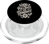 Pollinate And Dominate Retro Bee Conservation PopSockets PopGrip for MagSafe