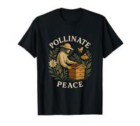 Pollinate Peace Beekeeper Nature Beekeeping Lover T-Shirt