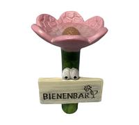 Pollinator Bee Water Feeder - Outdoor Drinking Bowl for Garden Flowers | Tray with Natural Stone Style, Safe Resting Floating for Honey Bees 4.33 x 2.55 inches