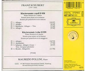 Pollini (Pno) - Schubert: Piano Sonatas D958 & D959