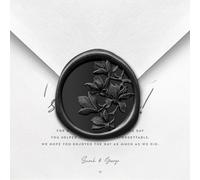 Pollize 50Pcs Olive Wax Seal Stickers, Wedding Invitation Envelope Stickers