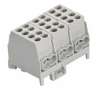 Pollmann Main terminal, 3-pole, HLAK 25-3/6 S, grey, 1 piece