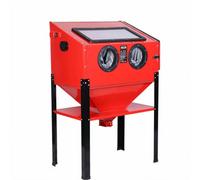 Pollor 220L Industrial Sandblasting Cabinet With Led Light Abrasive Grit Shot Blast