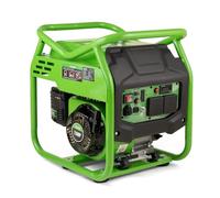 POLLOR 3500W Petrol Inverter Generator, 230V, 4-Stroke, Pure Sine Wave, Green Frame, USB & 12V Outputs, Ideal for Camping, Home Backup, and Outdoor Use